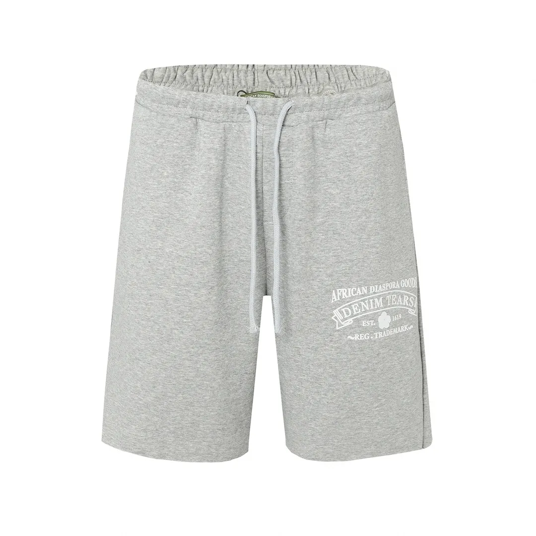 DENIM TEARS new summer kapok shorts Style No.: D241P140 Color: Gray Green Red Black Size: S M L XL